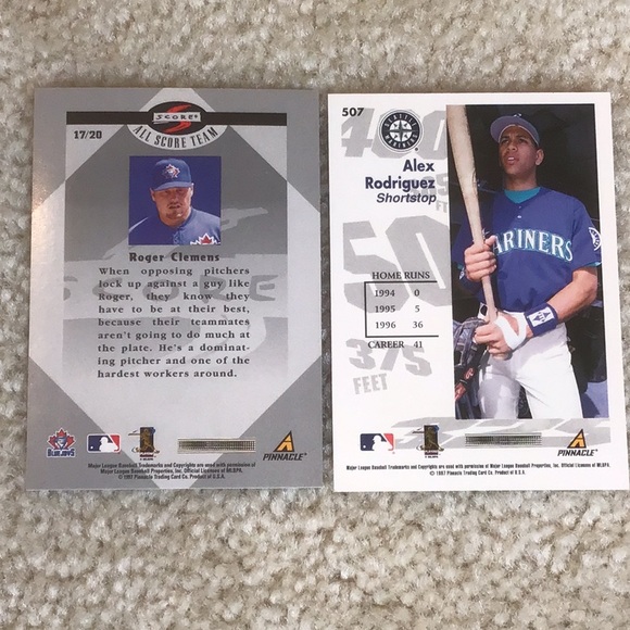 Vintage 1995-97 Score MLB Baseball Trading Cards, Lot of 65 Cards - Picture 5 of 16